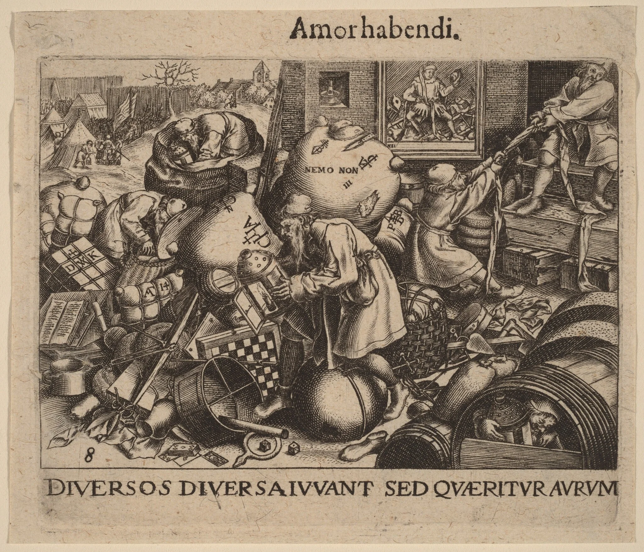 Everyman, by Johann Theodor de Bry, ink, 1592