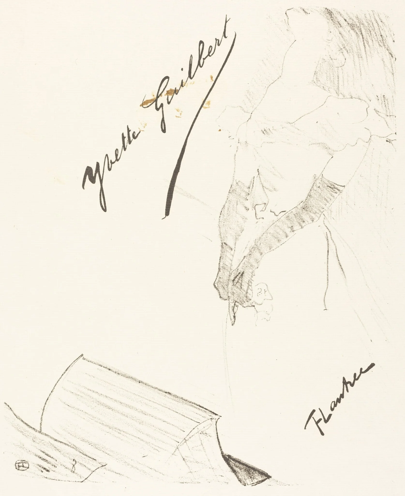 Frontispiece, by Henri de Toulouse-Lautrec, ink, 1898