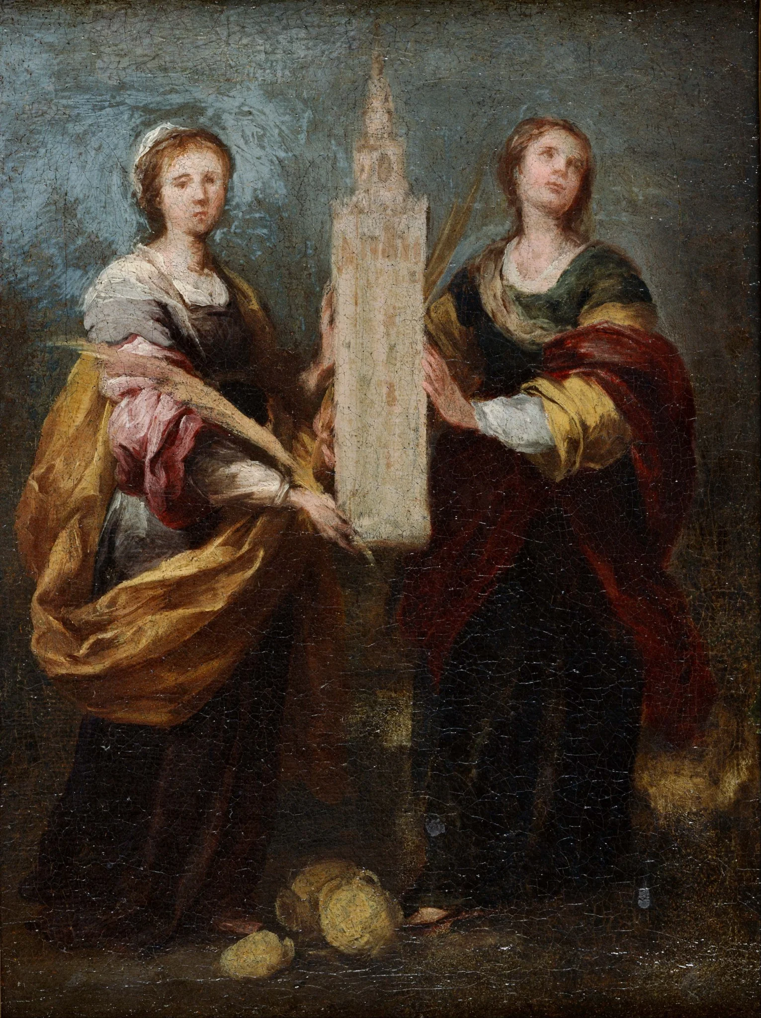 St. Justa and St. Rufina, by Bartolomé Esteban Murillo, oil, 1665