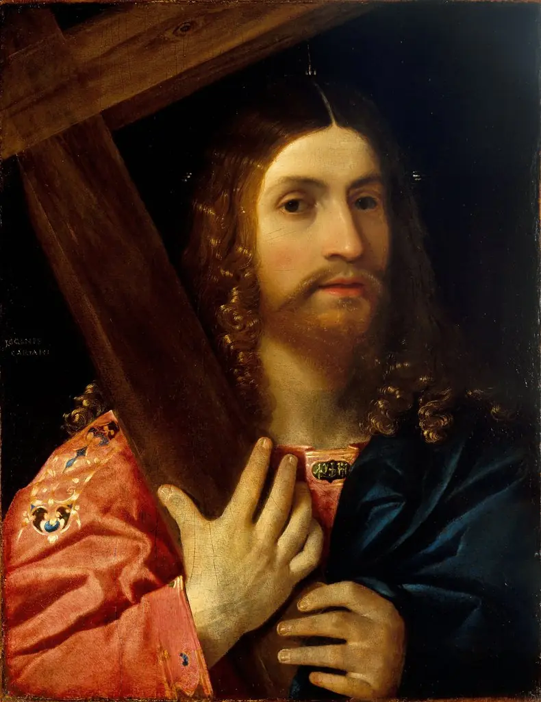 Christ Holding the Cross