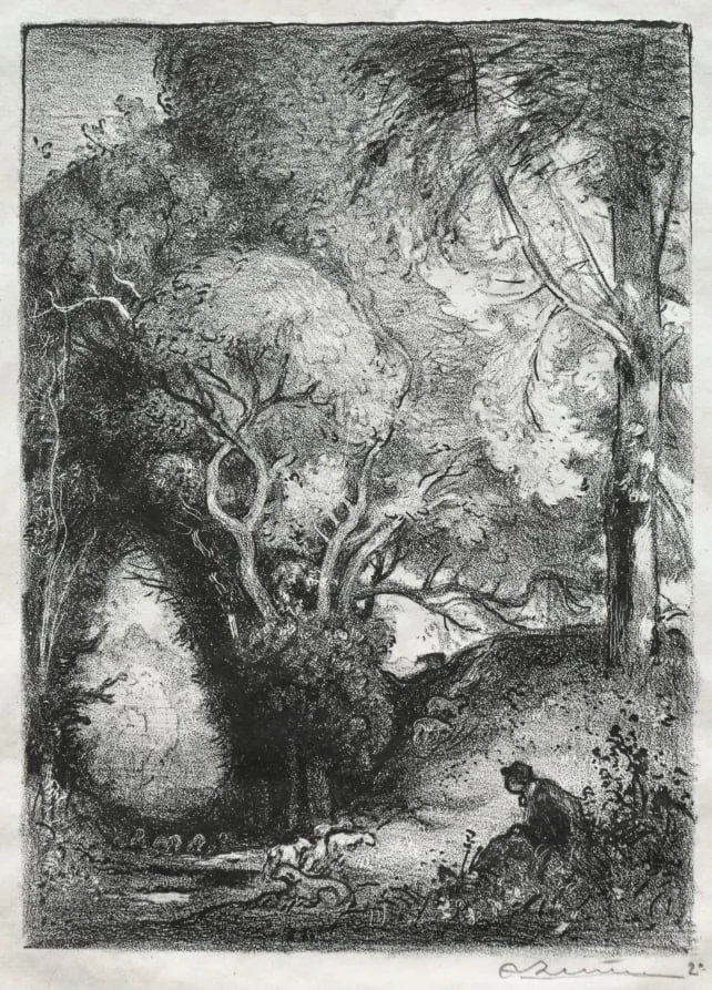 The Ravine in June, by Auguste Lepère, 1894