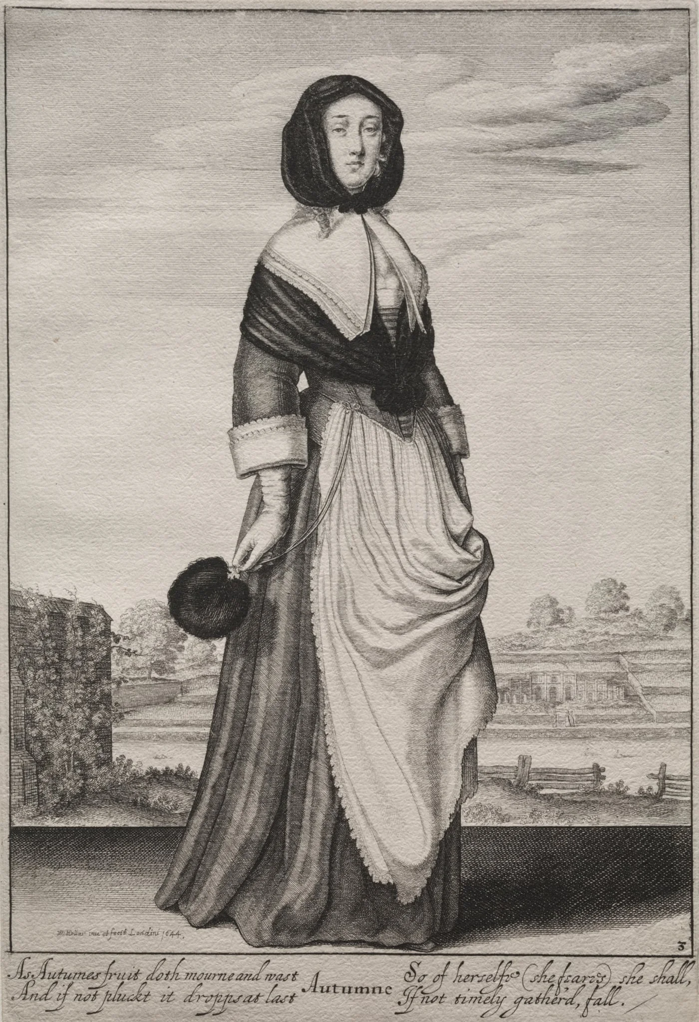 The Seasons:  Autumn, by Wenceslaus Hollar, 1644