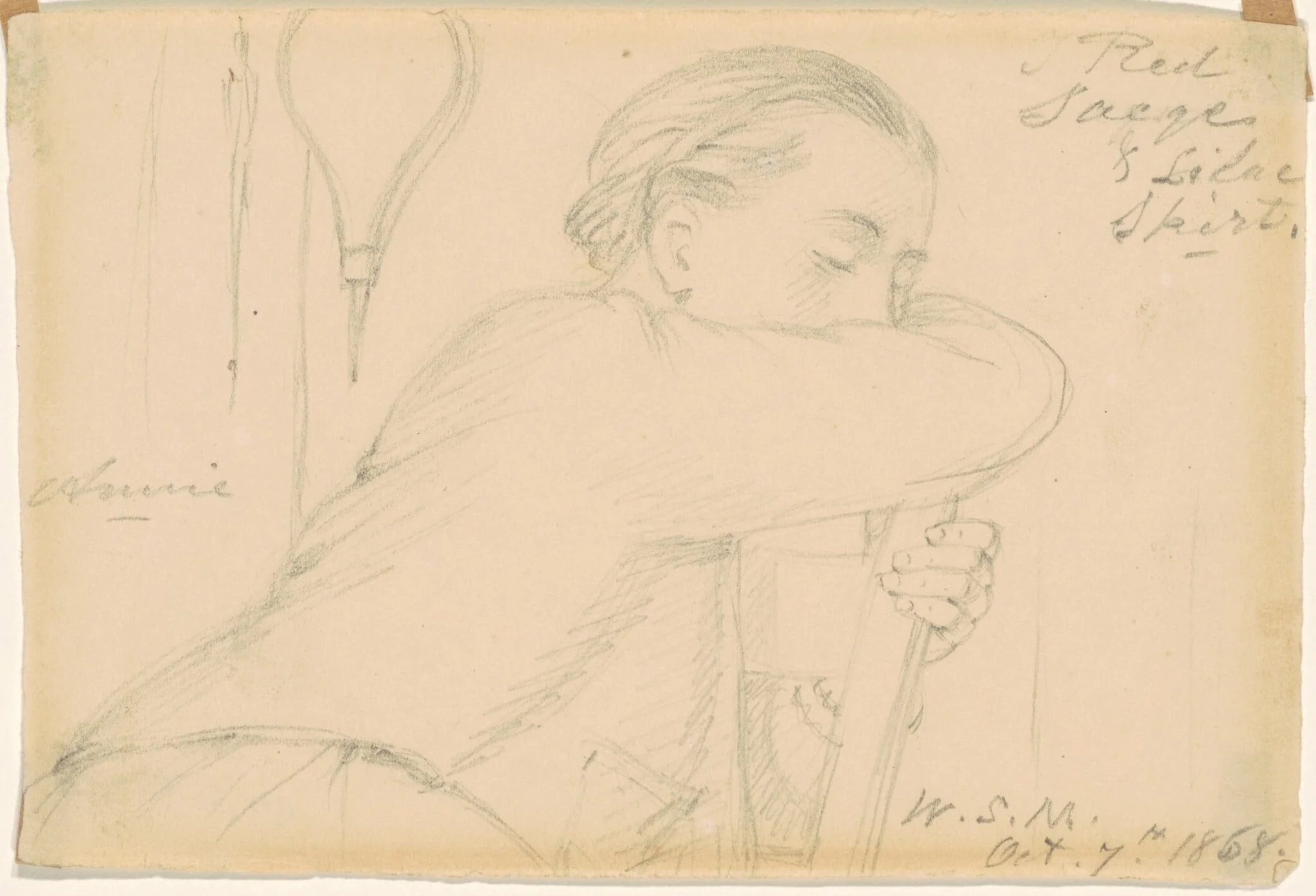 Annie, by William Sidney Mount, graphite, 1868