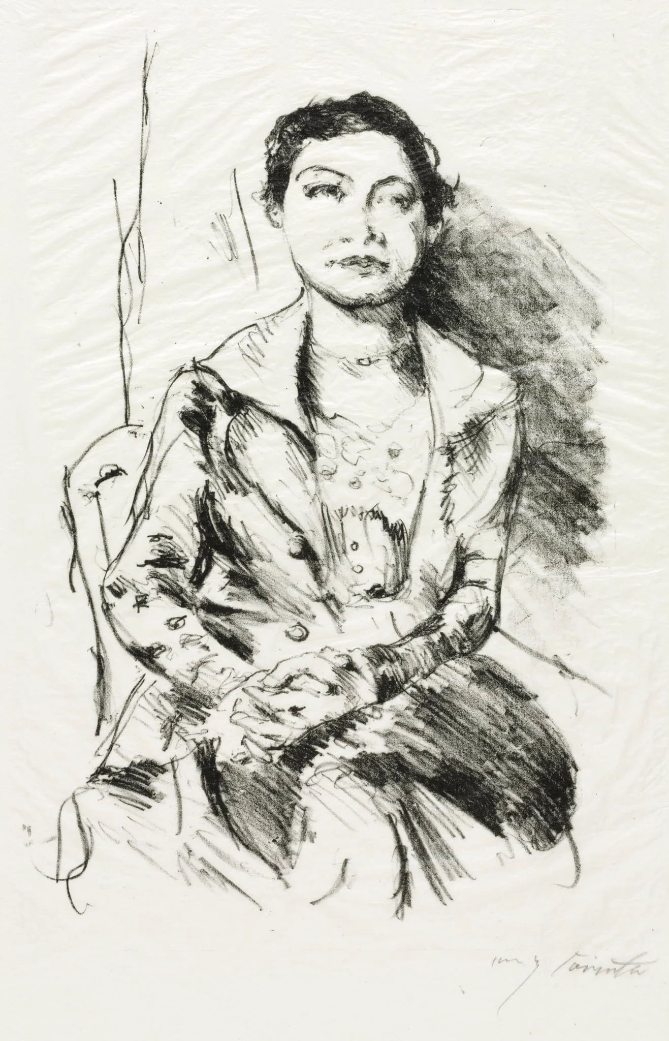 Portrait of a Young Woman (Anneliese Halbe), by Lovis Corinth, 1918