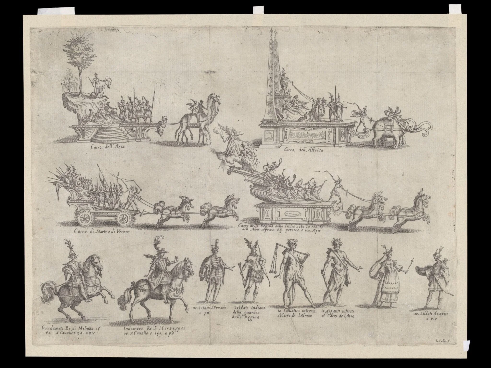 H Beard Print Collection, by Jacques Callot, 1615