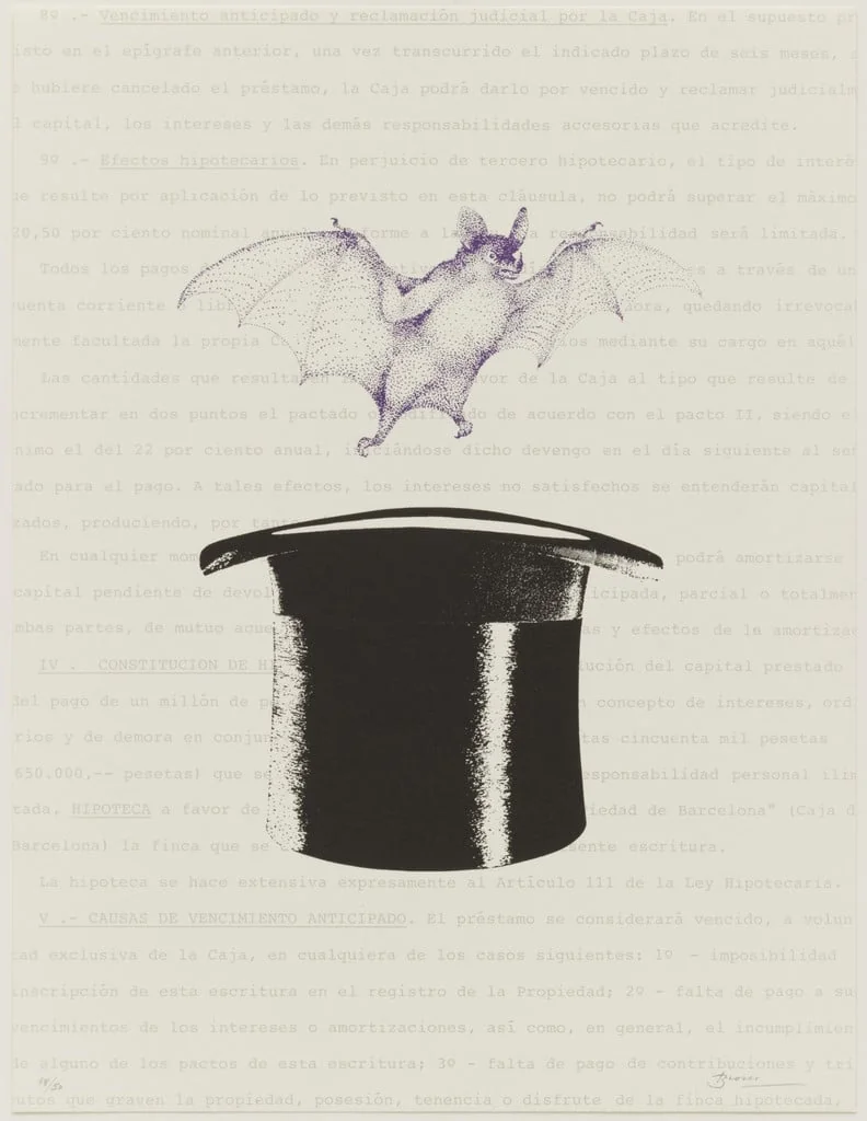 Untitled, by Joan Brossa, ink, 1989