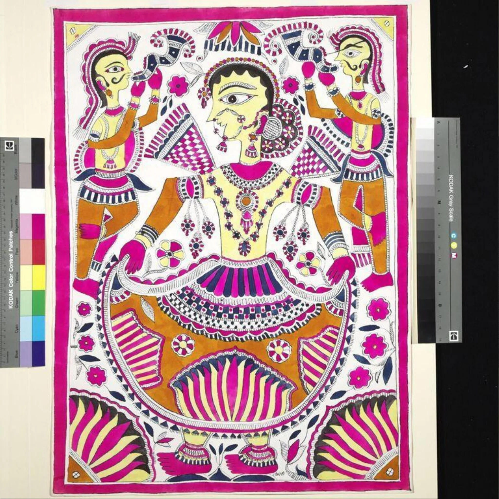 Untitled, by Sita Devi, paint, 1973