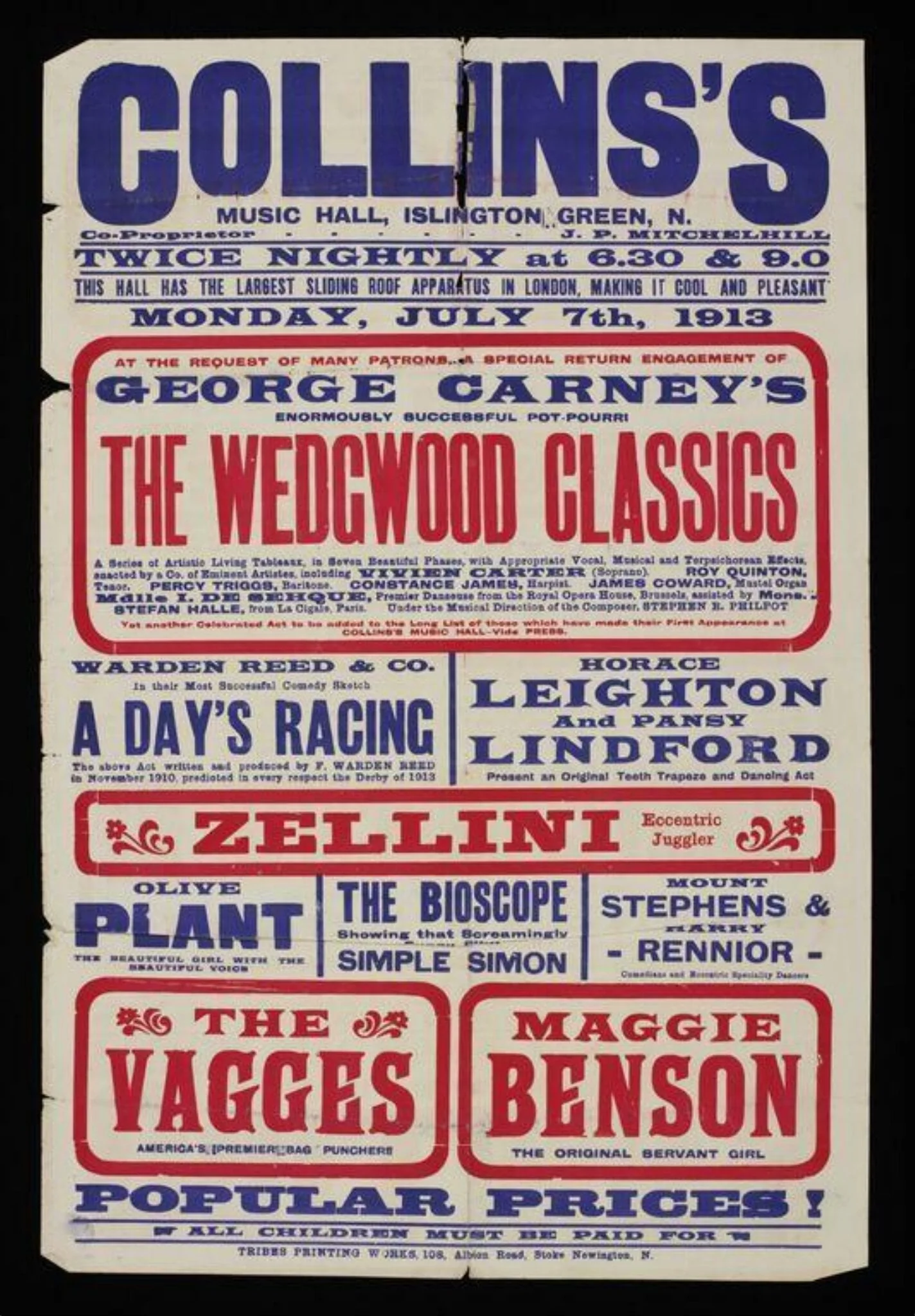 Untitled, by Tribes Printing Works, 1913