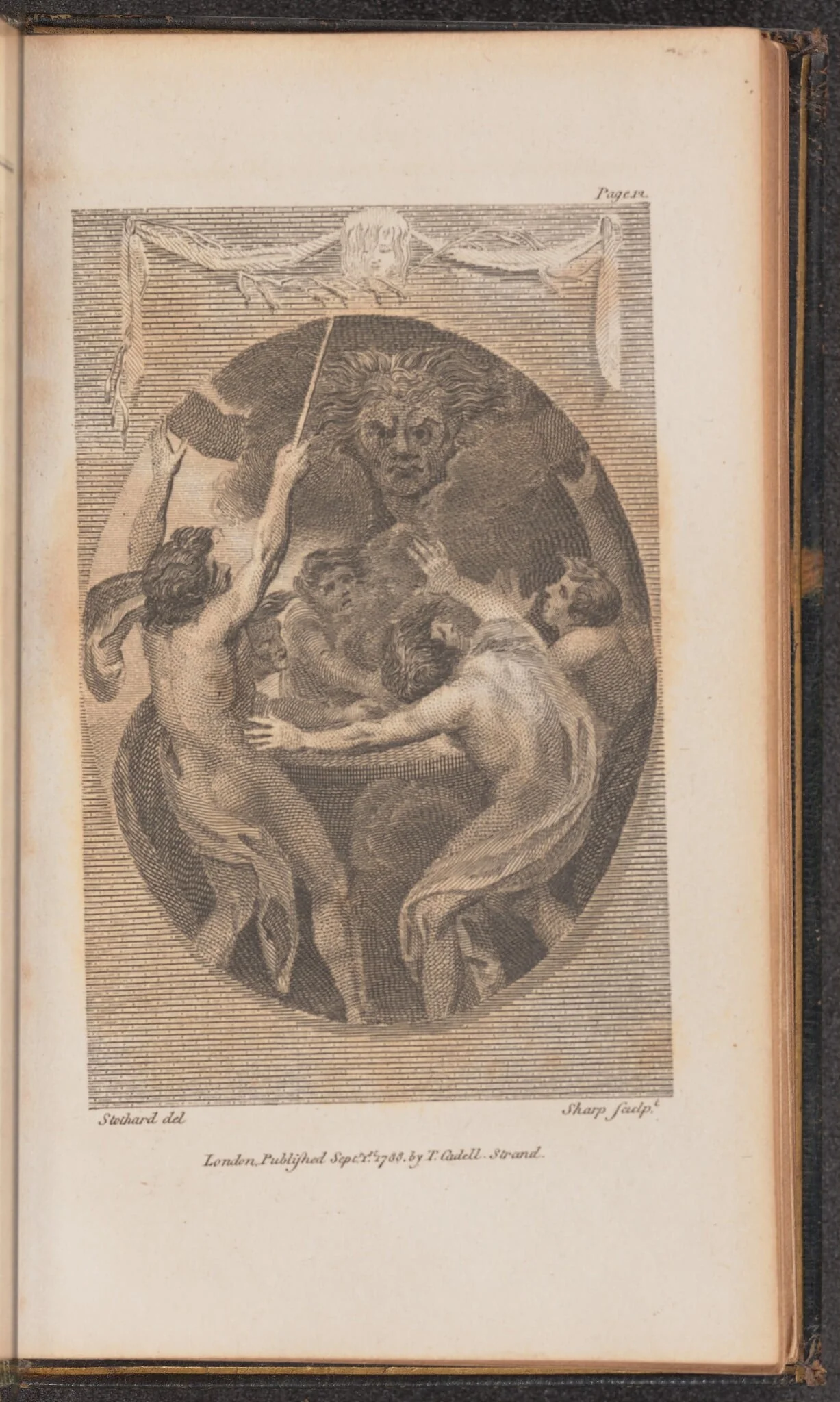 Canto I, by William Sharp, ink, 1788