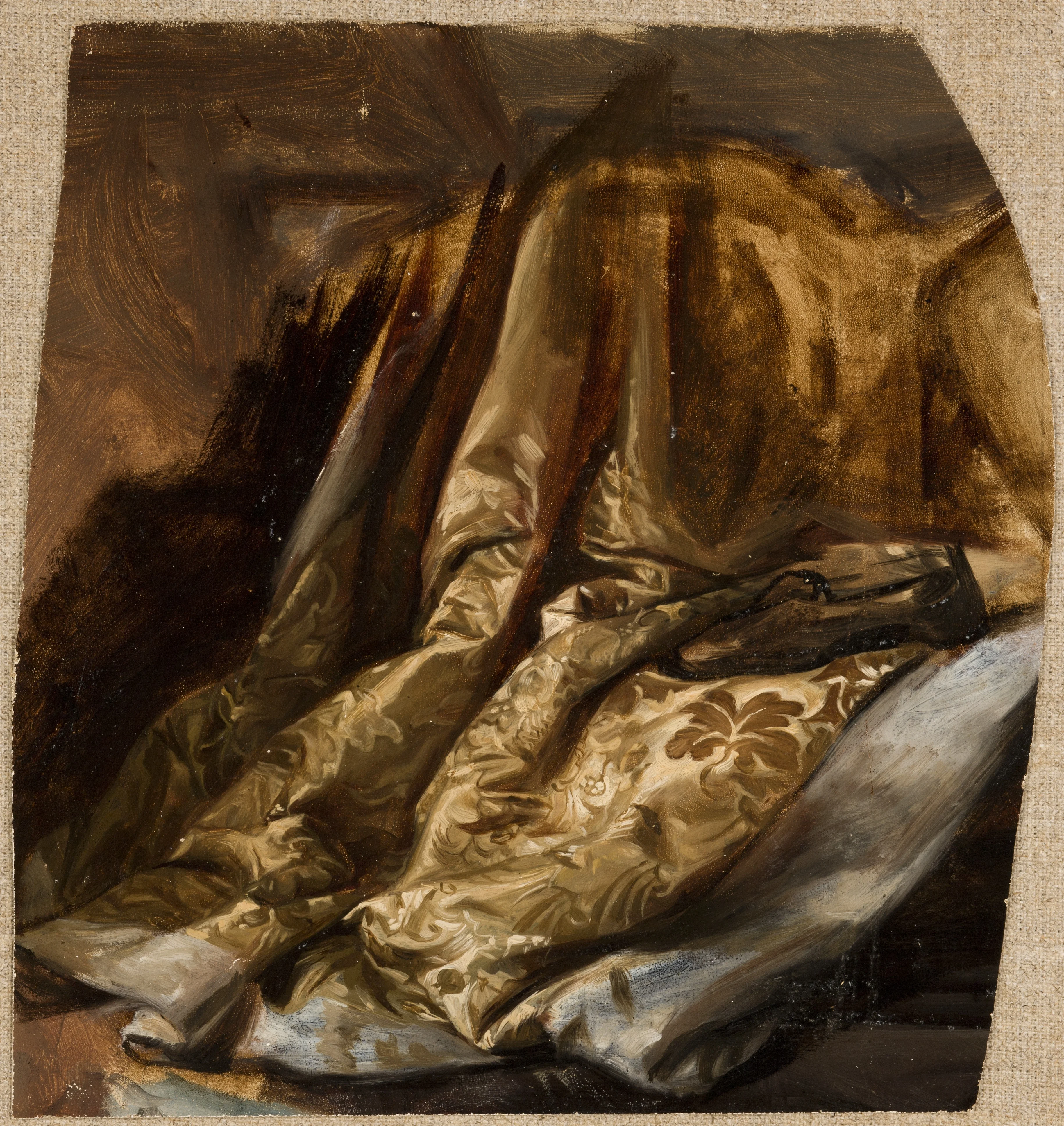 Fragment of the Cover of Quinn's Bed. Study to the Painting "The Death of Barbara Radziwiłł"