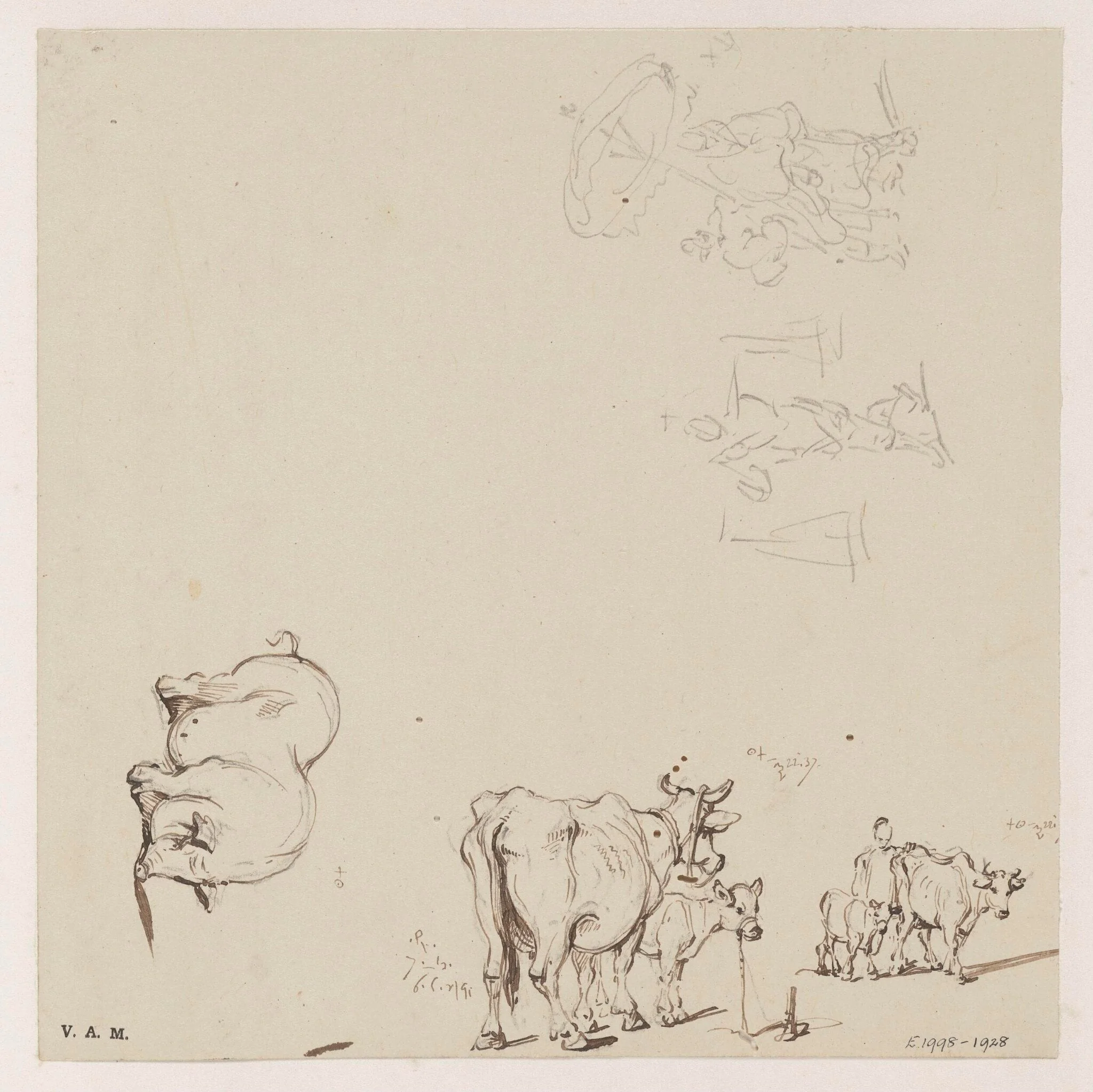 Figures and animals