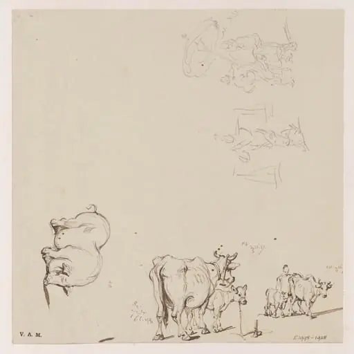 Figures and animals