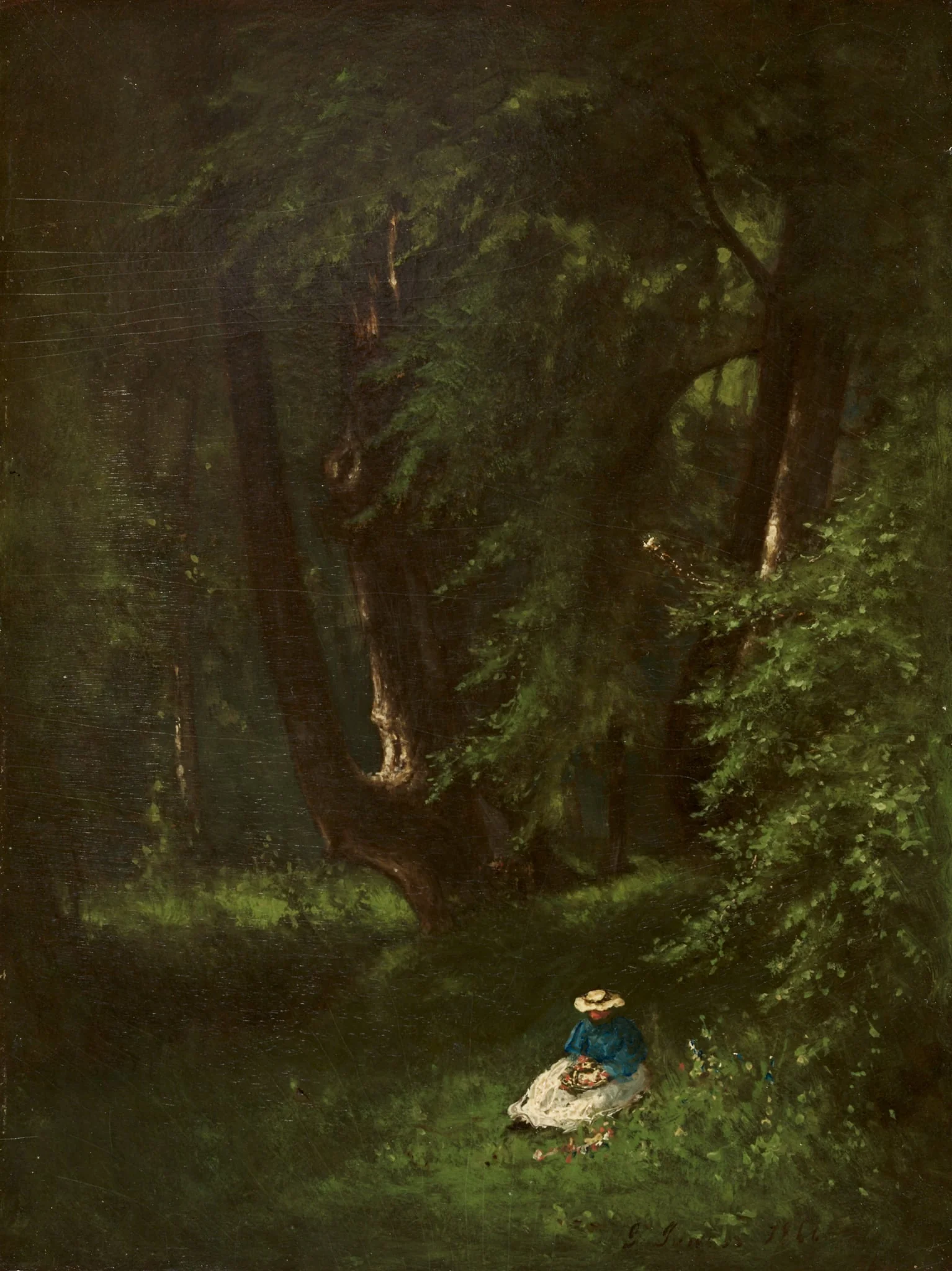 In the Woods, by George Inness, unspecified, 1866