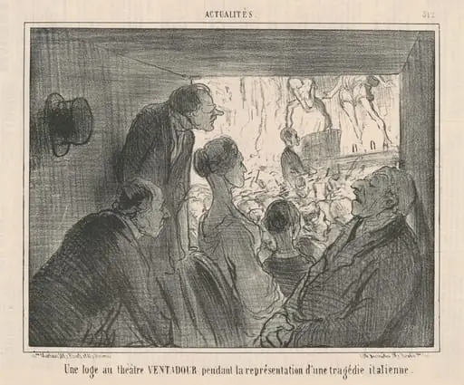 Un loge au théâtre VENTADOUR...