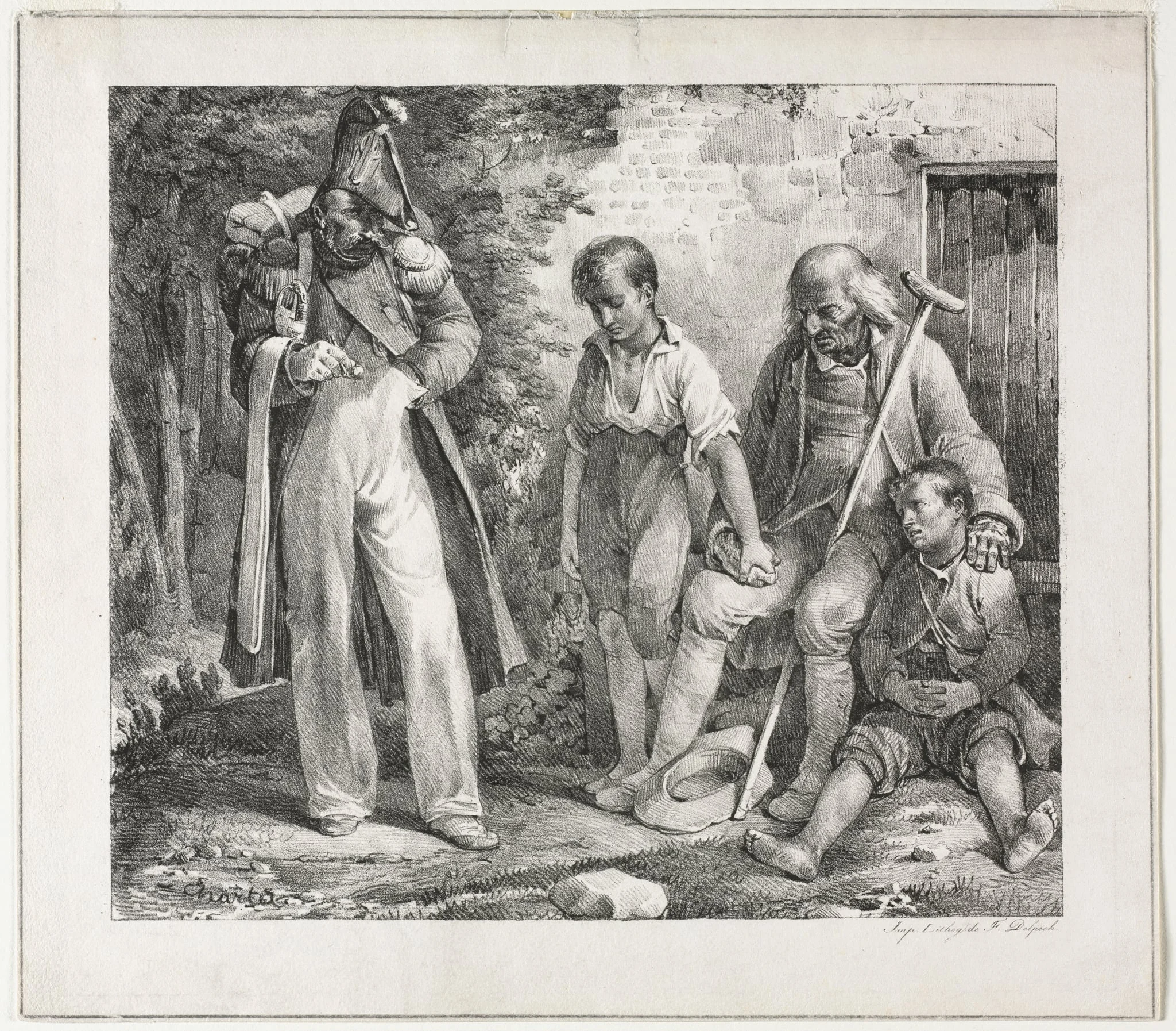 Begging for Alms, by Nicolas Toussaint Charlet, 1819