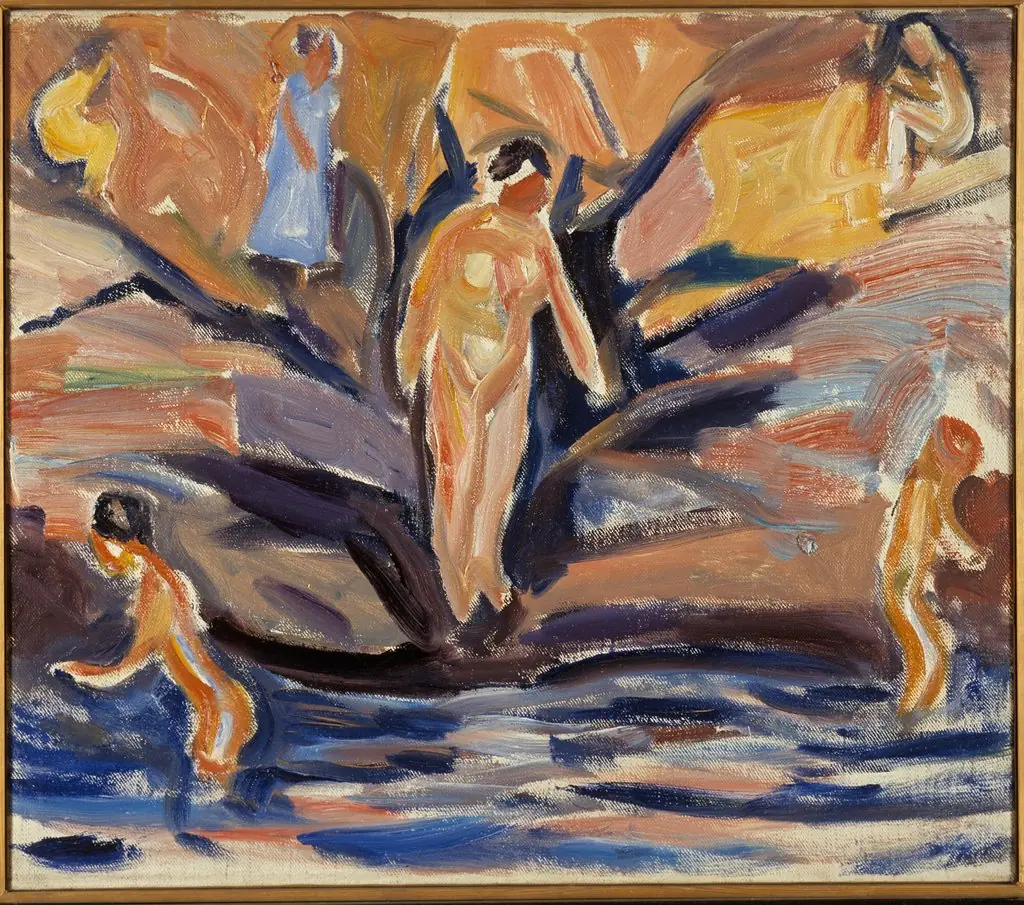 Bathing Women and Children