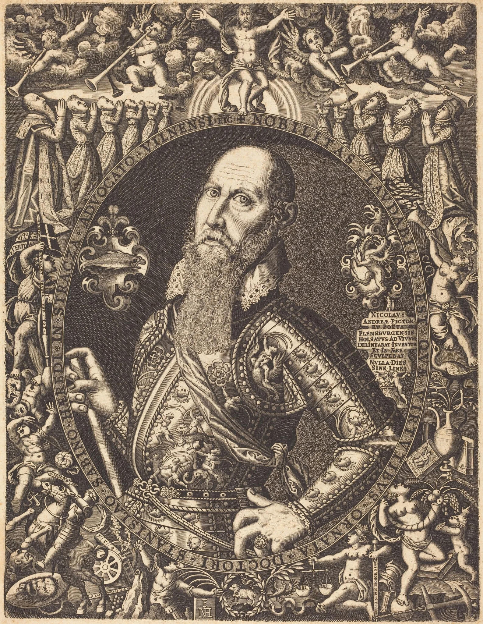 Stanislaus Sabinus von Stracza, by Nicolaus Andrea, ink, 1590