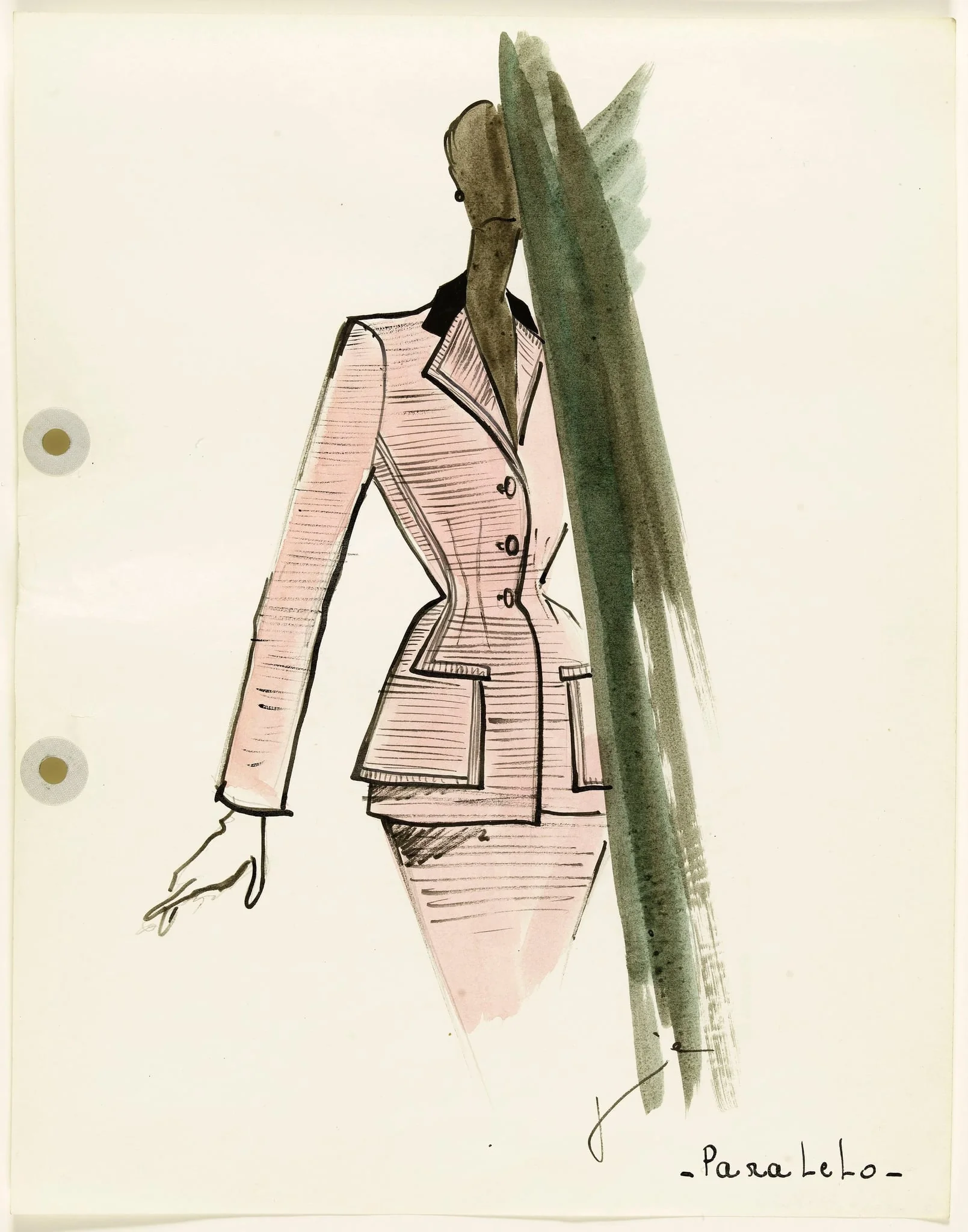 'Paralelo', by Carven, 1951