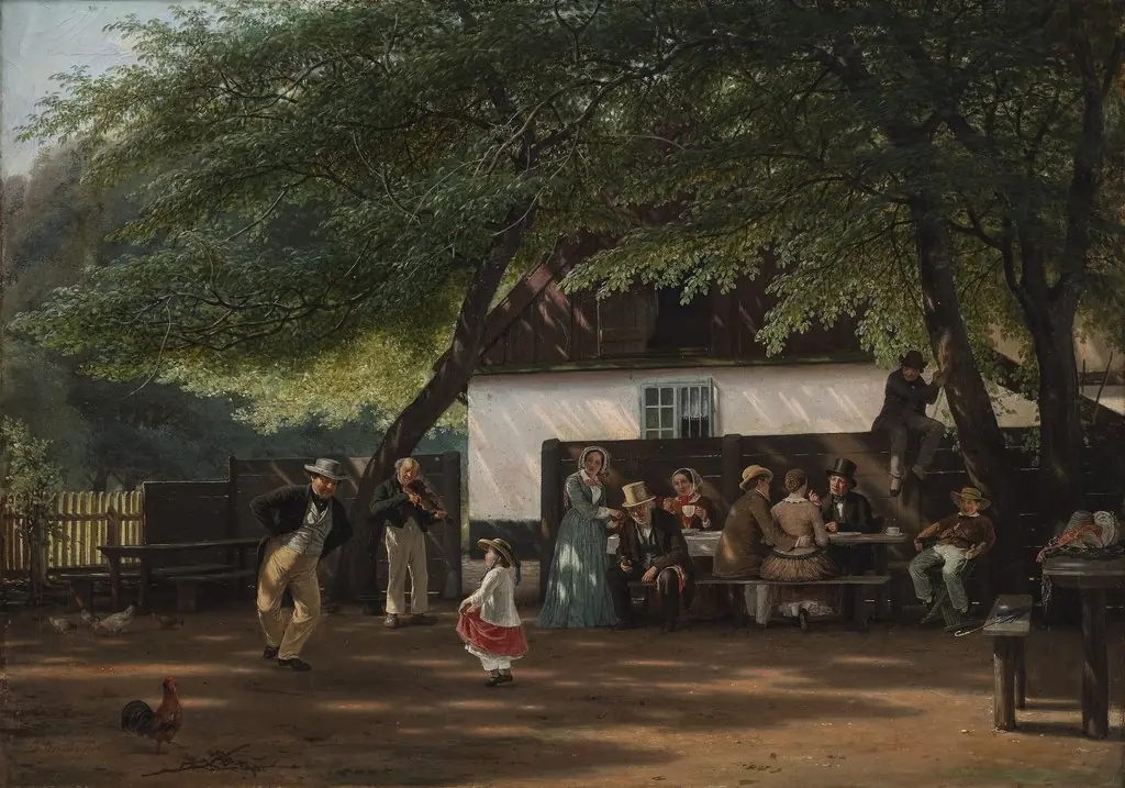 A Coffee Party at a Gamekeeper's House