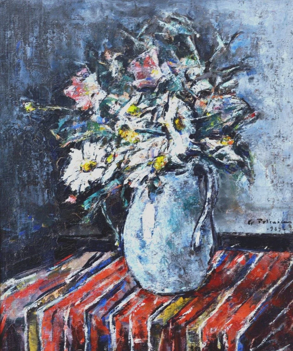 Flori în glastră, by Gheorghe Petrașcu, 1939