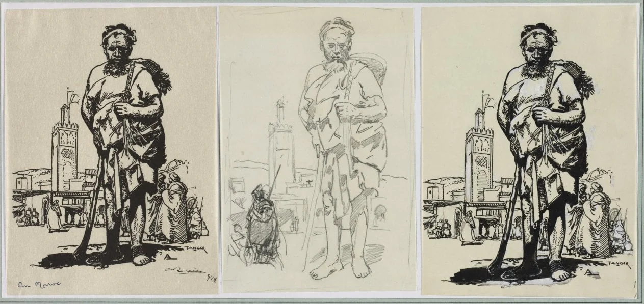 Au Maroc, by Auguste Lepère, 1914