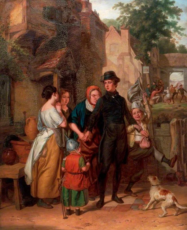 The Parting: A Recruit Taking Leave of His Family