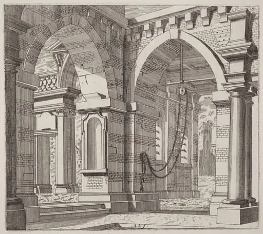 Architectural Fantasy with Arched Gateways
