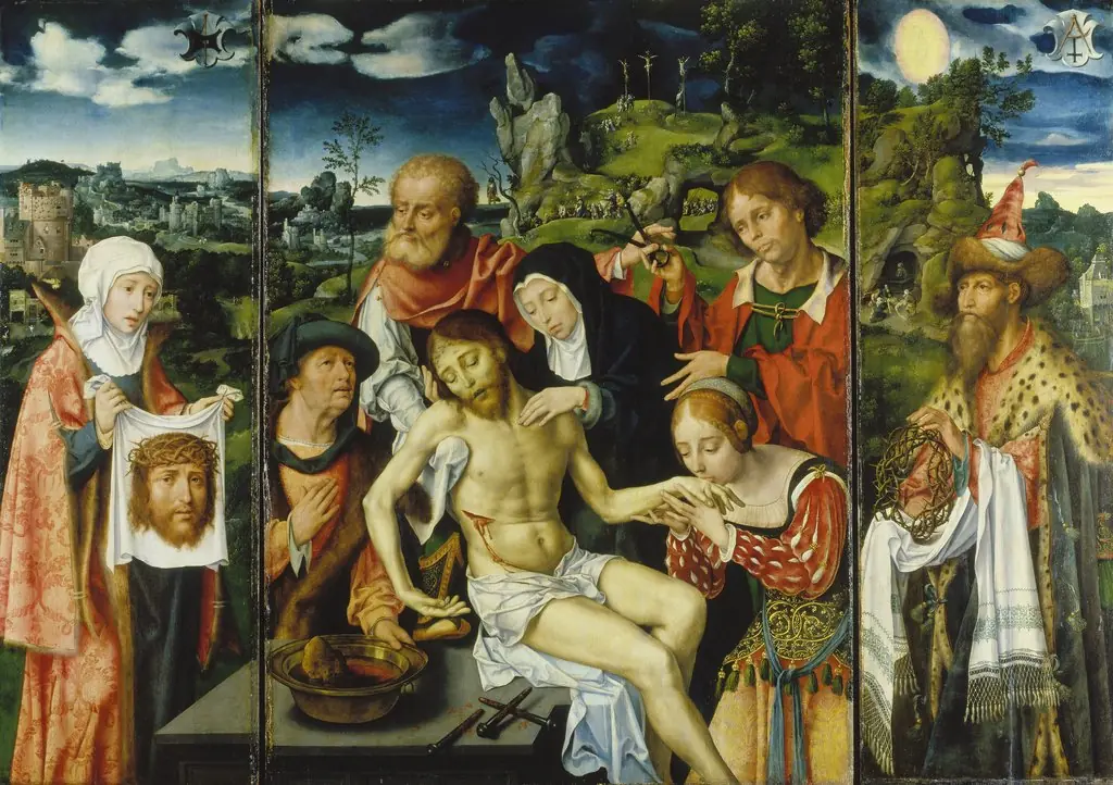 Triptych with the Lamentation of Christ