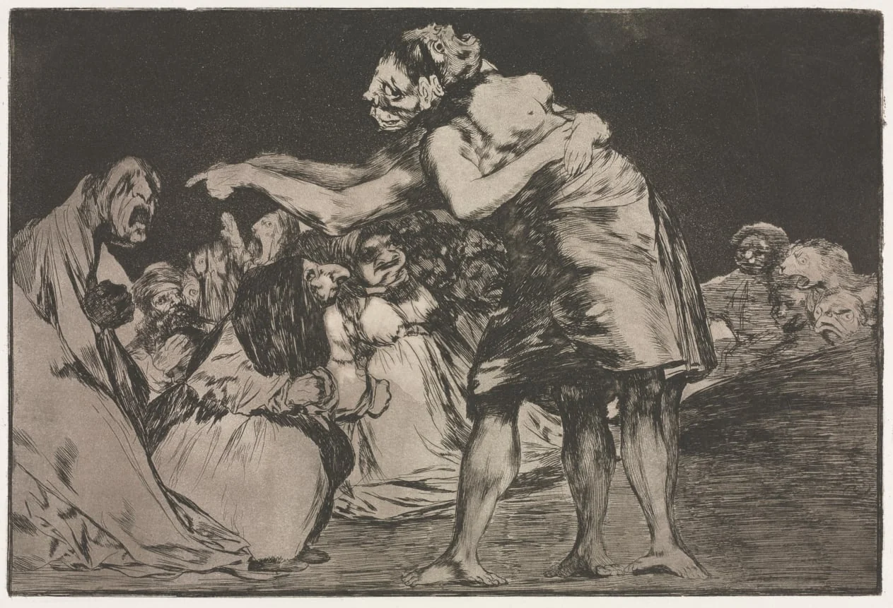 The Proverbs:  Matrimonial Folly, by Francisco Goya, 1864