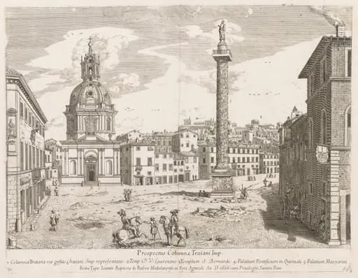 Trajan's Column from "Prospectus Locurum Urbis Romae Insign[ium]