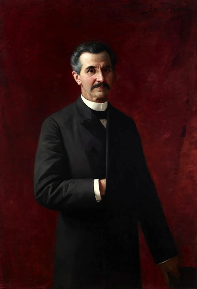Portrait of Dr Feliks Sommer, by Bronisław Wiśniewski, oil, 1898