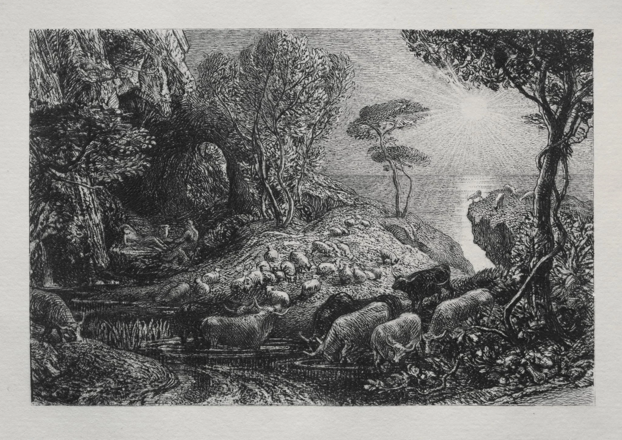 Moeris and Galatea, by Samuel Palmer, 1883