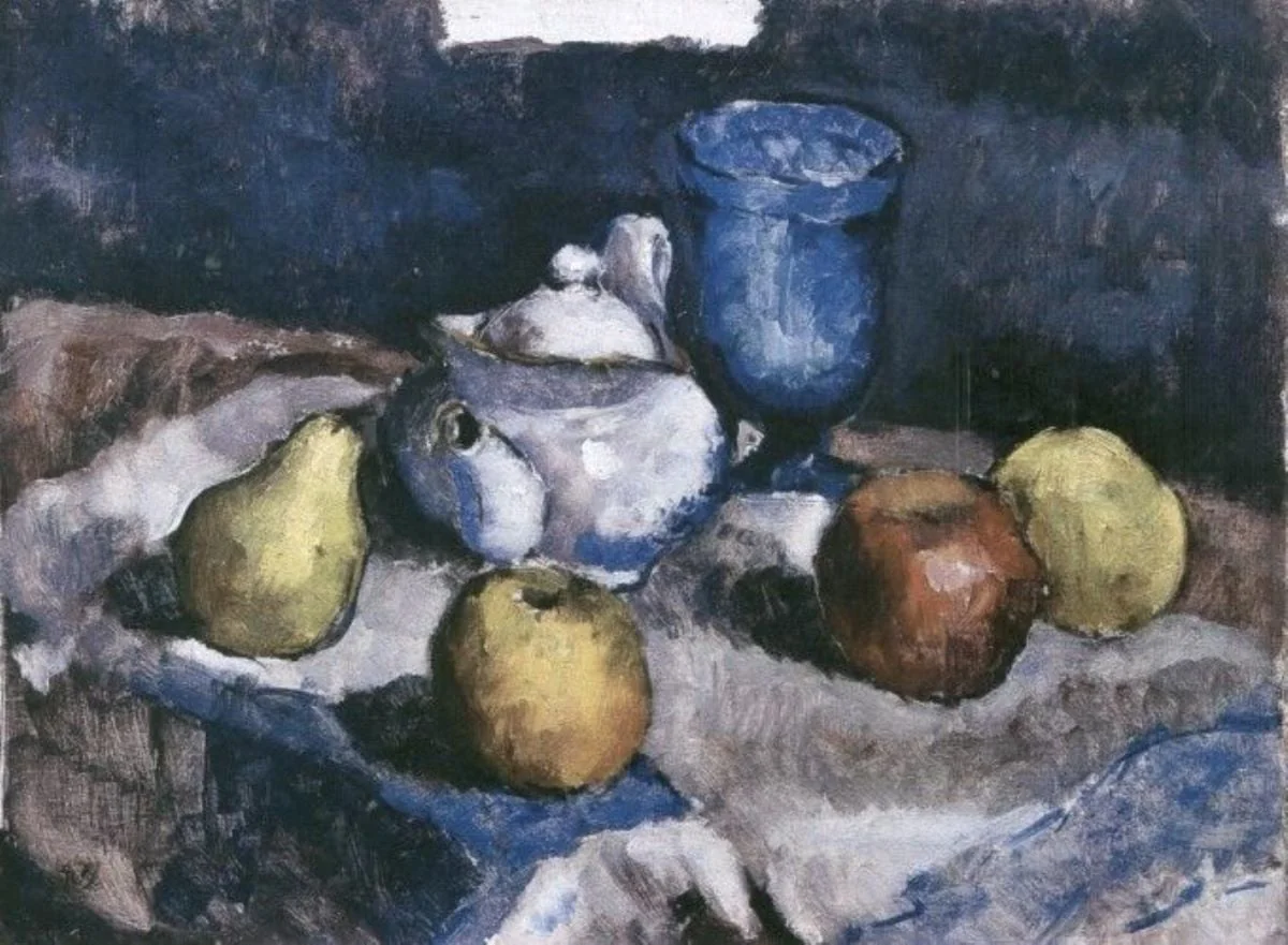 Natură statică cu ceainic și fructe, by Ion Theodorescu-Sion, unspecified