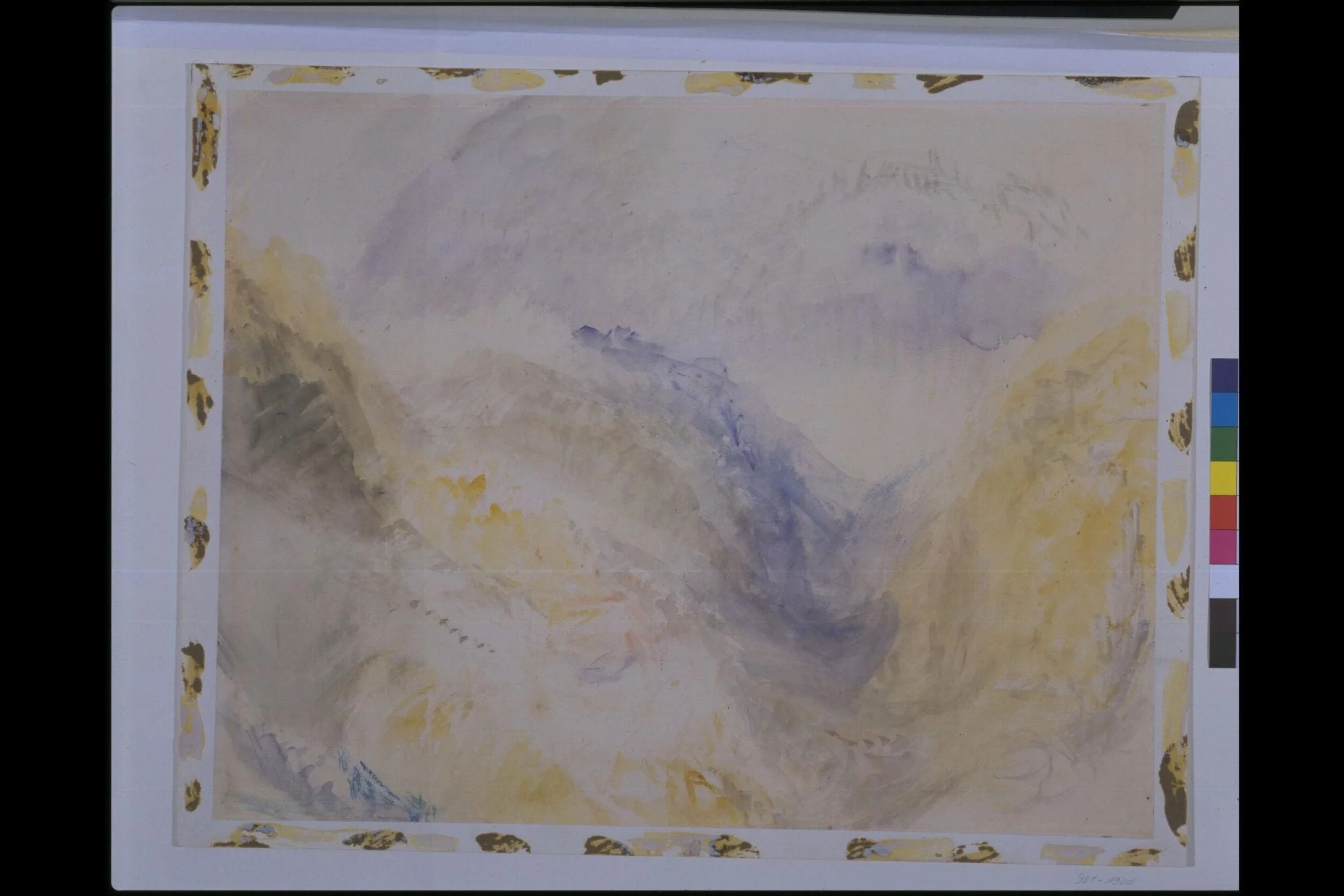 A valley in Switzerland, by Joseph Mallord William Turner, watercolor, 1842