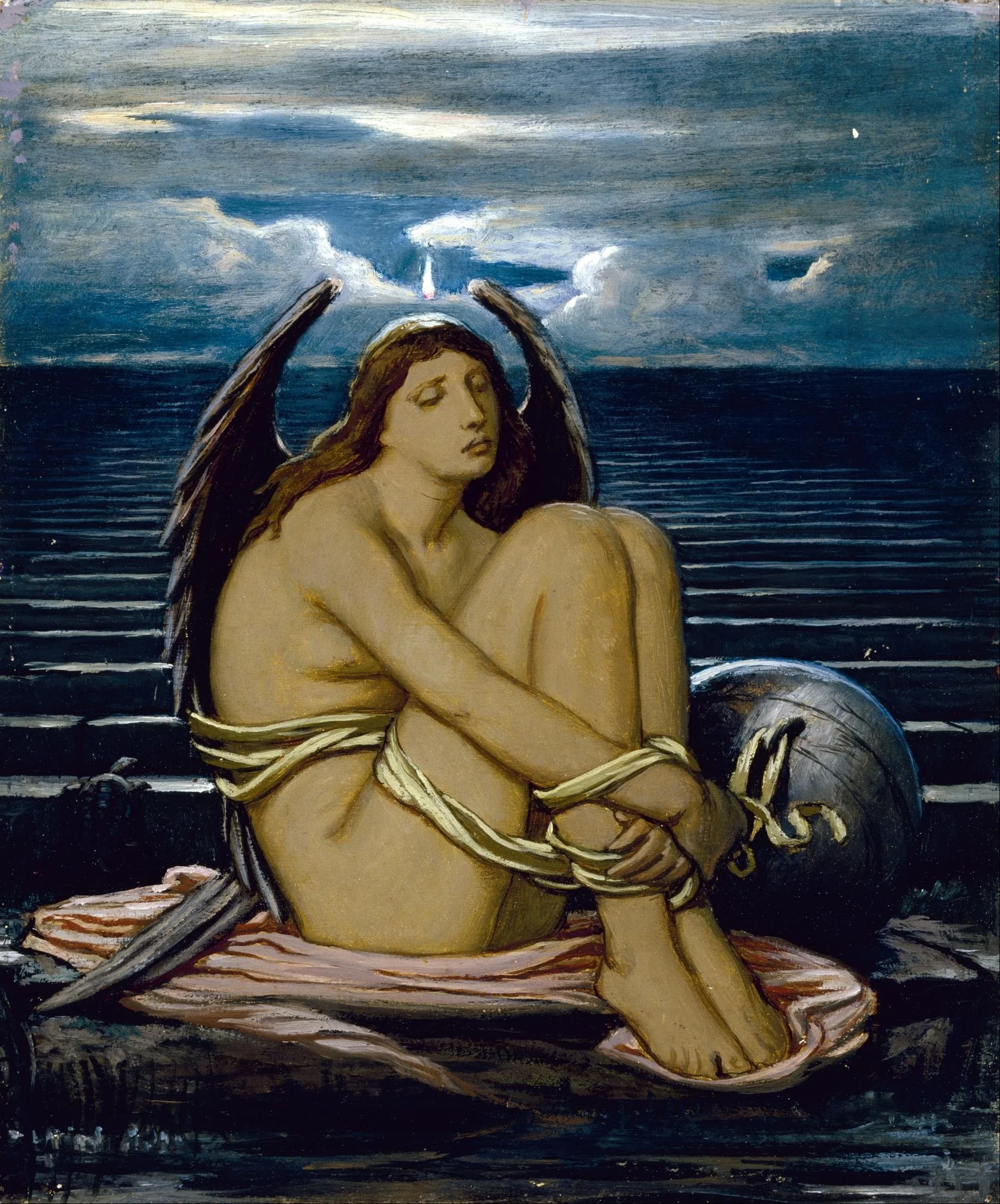 Soul in Bondage, by Elihu Vedder, unspecified, 1886