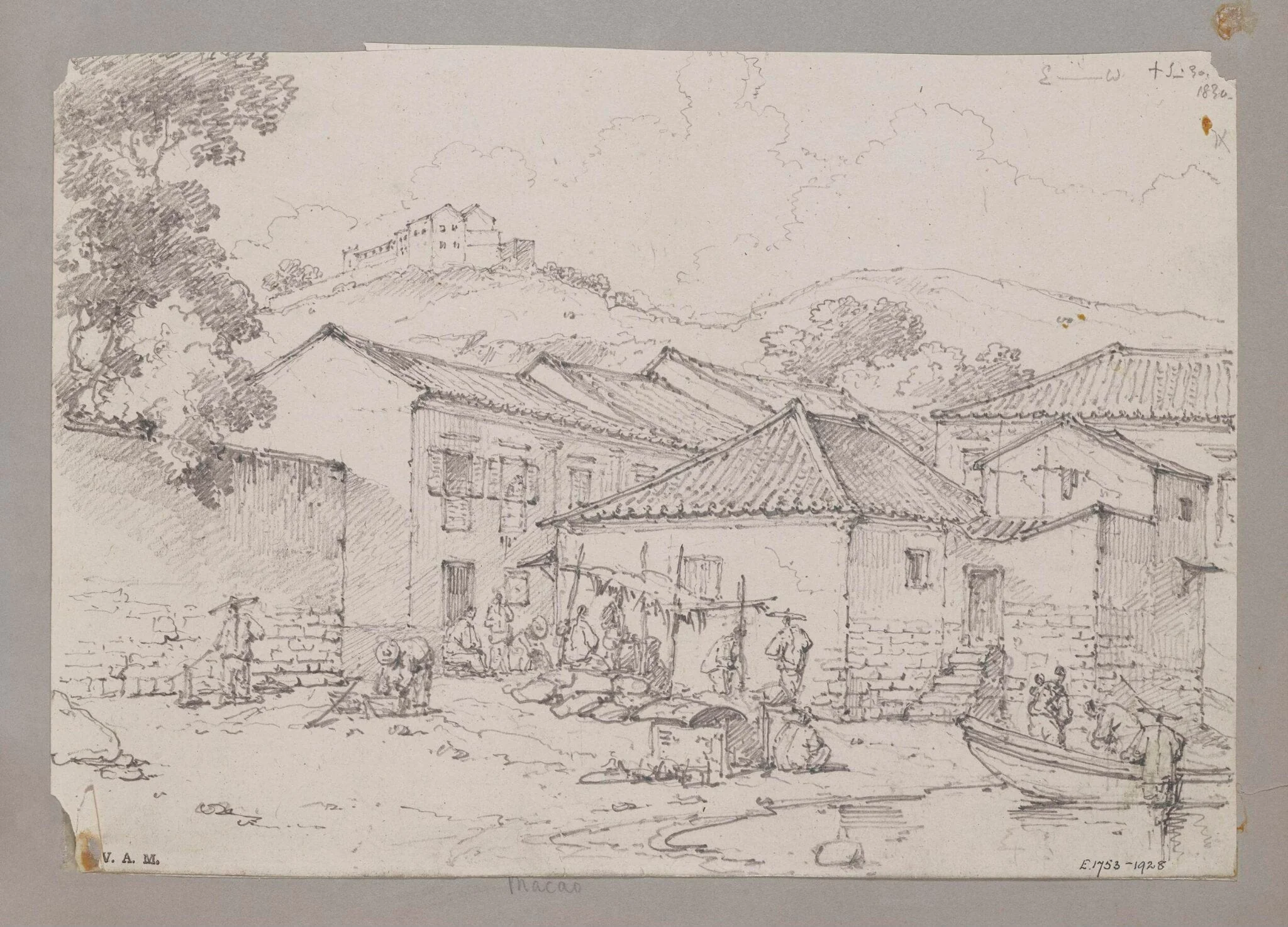 Part of the Praya Manduco, Macao, by George Chinnery, 18