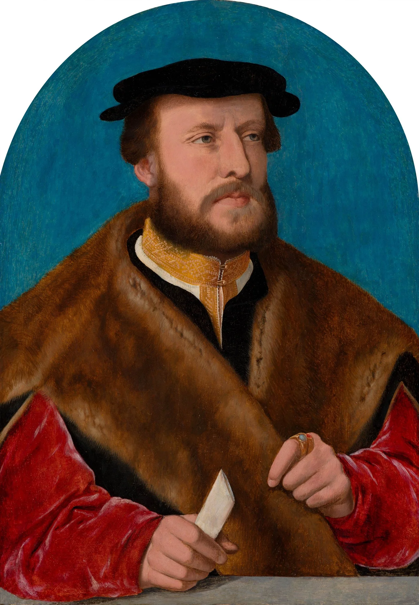 Portrait of Jakob Omphalius, by Bartholomaeus Bruyn the Elder, oil, 1530