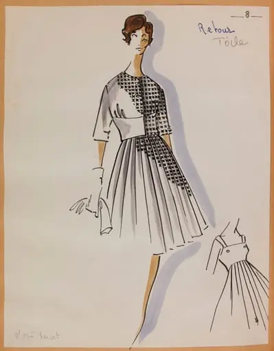 Tailleur à motif pied de poule