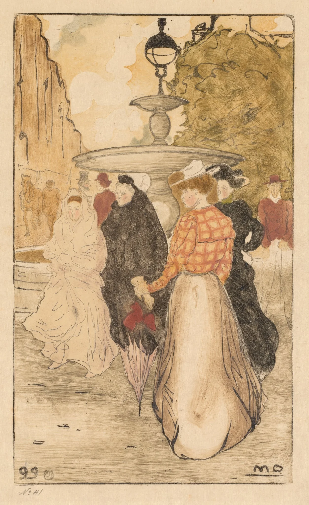 Place Saint Georges, by Maurice Delcourt, 1899