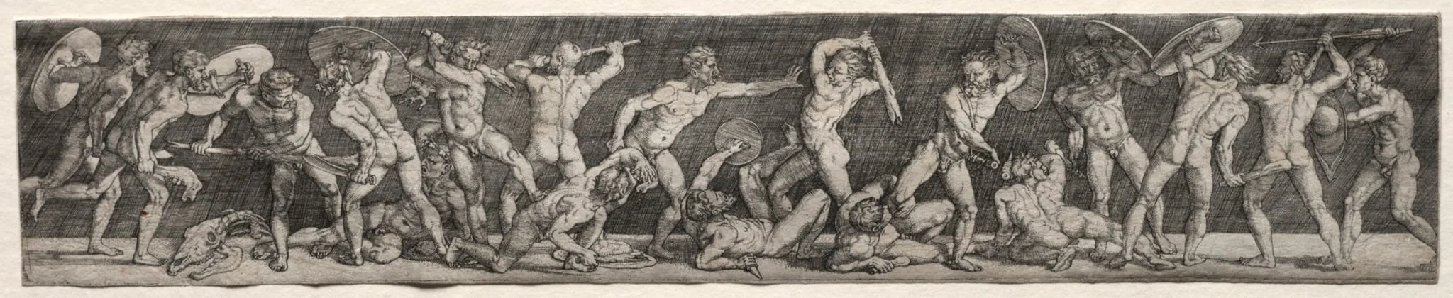 Battle of Naked Men, by Barthel Beham, 1531