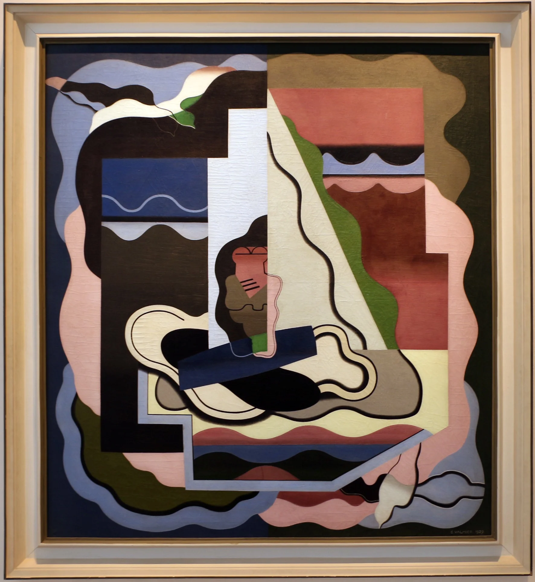 Le marin, by Georges Valmier, oil, 1929