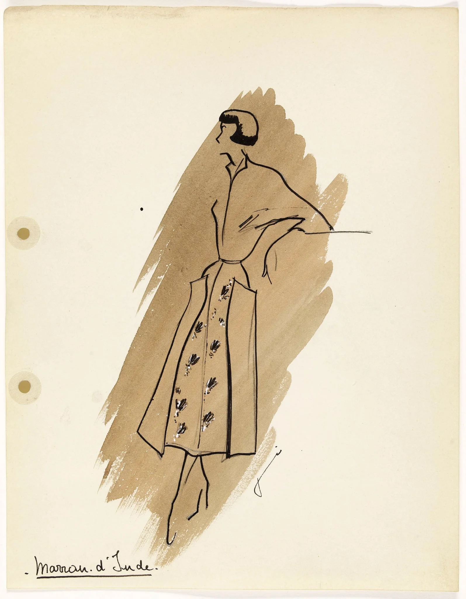 'Marron d'Inde', by Marie-Louise Carven, 1949