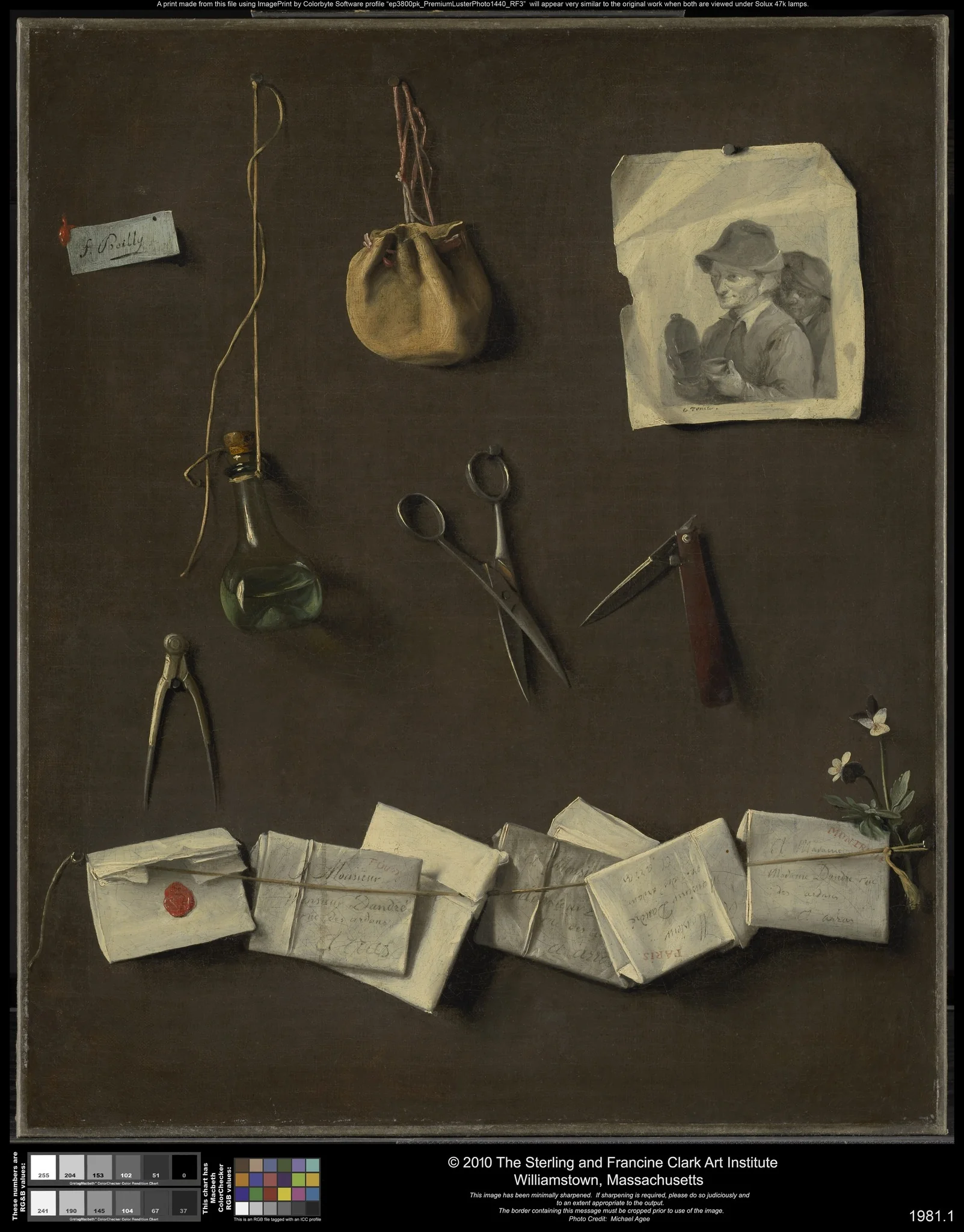 Various Objects, by Louis-Léopold Boilly, oil, 1793