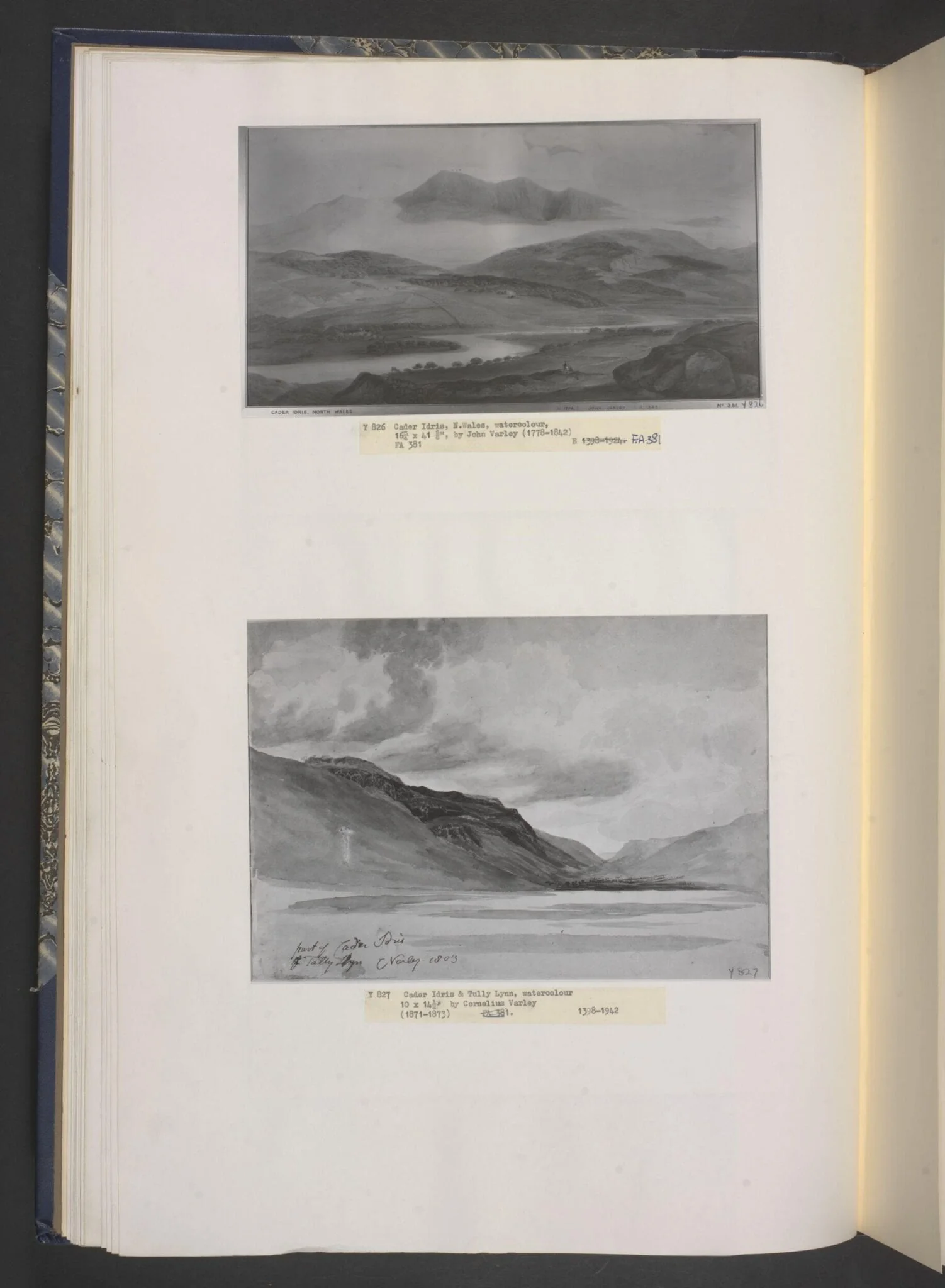 Cader Idris, North Wales, by John Varley, watercolor, 1850