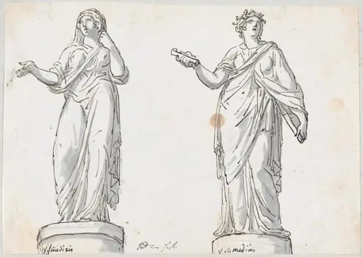 Two Female Figures from the Villa Medici