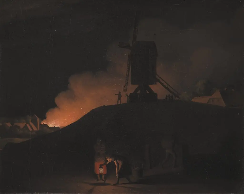 A Fire at Night