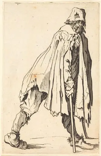 Beggar with Crutches and Cap