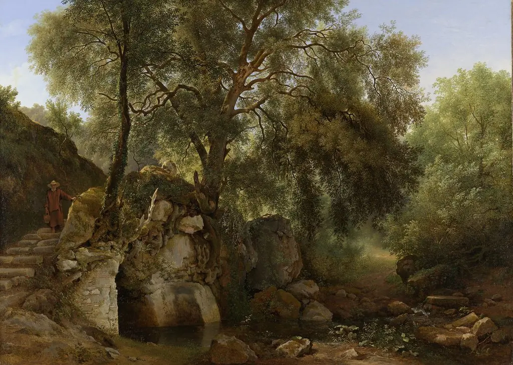 View in the Park of the Villa Chigi at Ariccia