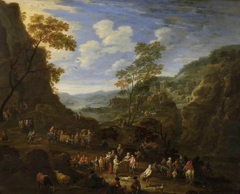 Landscape with pleasure party