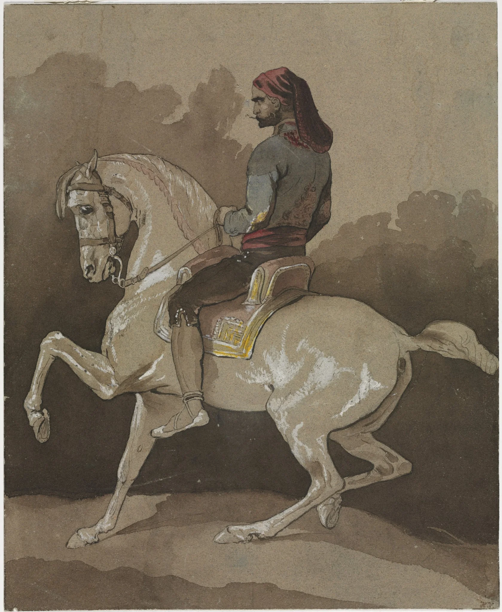 Arab on Horseback, by Horace Vernet, 1804